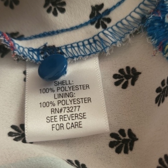 Dana Buchman Blue Bands Patchwork Dress Size 12 - Picture 10 of 10